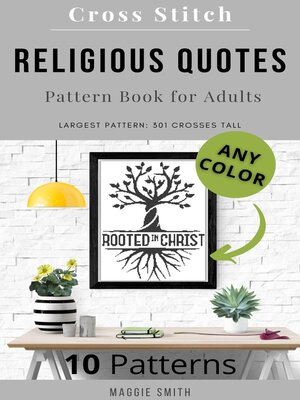 cover image of Religious Quotes | Cross Stitch Pattern Book for Adults